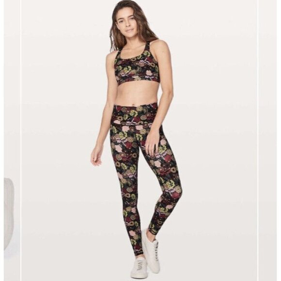 Lululemon Wunder Under High Rise Leggings Fluorolace Multi Size 2 - Picture 1 of 9